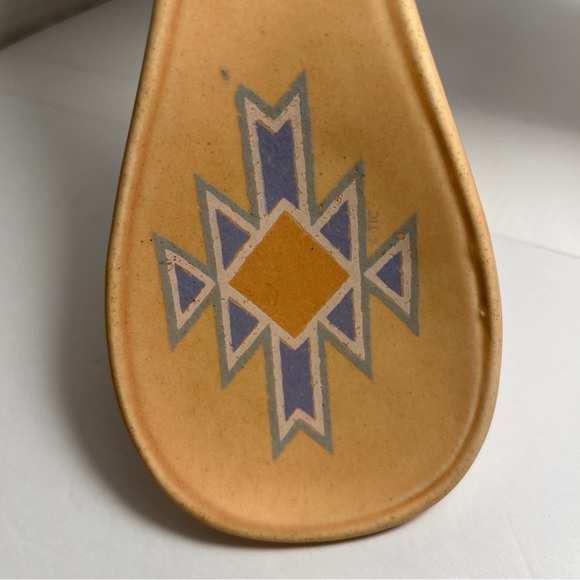 Vintage Spoon Rest Treasure Craft Ceramic Southwest 9" - Picture 8 of 8